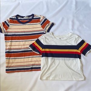 BUNDLE (2) Striped Tees!